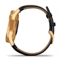 Смарт-годинник Garmin Vivomove Luxe 24K Gold PVD Stainless Steel Case with Black Embossed Italian Leather Band (010-02241-22): Операційна система немає