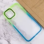 Чехол для iPhone TPU Case TPU+PC Fresh Sip Turquoise/Citric for iPhone 12 Pro Max: Материалы поликарбонат и полиуретан