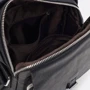 Мужская сумка через плечо Borsa Leather черная (k19747-black): Фактура Матовая
