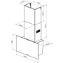 Витяжка Pyramida V2 60 (1000) BL: Управління механічне