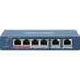 Сетевой коммутатор Hikvision DS-3E0106P-E/M: Порты только Fast Ethernet (10/100)