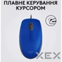 Мишка LOGITECH M110 Silent-BLUE-USB-AKOYA: Ергономіка симметричная для левшей