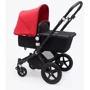 Универсальная коляска 2 в 1 Bugaboo Cameleon 3 Plus Black/ Red, черный с красным капюшоном на черной раме: Ширина шасси 59 см