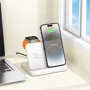 Зарядное устройство Hoco Wireless Charger CQ7 15W 3in1 Charging Foldable Desktop Stand White: Количество USB-портов нет
