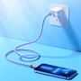 Кабель Hoco Cable USB-C to Lightning U113 Solid 20W 1m Blue: Довжина 1 м
