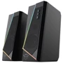 Акустическая система Trust GXT 609 Zoxa RGB Black (24070): Материал корпуса пластик