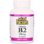 Natural Factors Vitamin B2, Riboflavin, 100 mg, 90 Tablets (NFS01215)