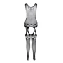 Бодистокинг с плетением на груди Passion BS099 One Size black