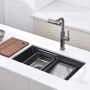 Кухонная мойка Lefton Single Bowl Honeycomb Embossed Anti-scratch Kitchen Sink-KS2201 Grey: Тип монтажа Под столешницу