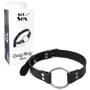 Кляп Art of Sex - Gag Ring Metal Металлическое кольцо из натуральной кожи, черный