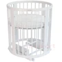 Детская кроватка IngVart Smartbed Round 9в1+маятник+матрас 1729003-3 белый