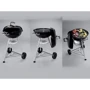Гриль угольный WEBER Compact Kettle, 47см, черный 1221004: Материал Хромированная сталь