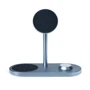 Зарядний пристрій WIWU Wireless Charger Stand Power Air X23 15W Gray for iPhone 16 I 15 I 14 I 13 I 12 series, Apple Watch and Apple AirPods