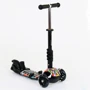 Самокат 5в1 Best Scooter (PU колеса с подсветкой) Абстракция Multicolor (74054): Материал колес полиуретан