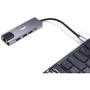 Адаптер Frime Adapter USB-C to USB3.0+USB2.0+PD+HDMI+RJ45 Space Gray (FH-5in1.201HL): Додаткові роз'єми Ethernet, HDMI, USB 3.0