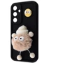 Чехол для телефонов Mobile Case Pretty Things Black/Fluffy White for Samsung A155 Galaxy A15 4G / A156 Galaxy A15 5G