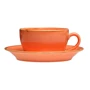 Чашка чайна Porland Seasons Orange 200 мл із блюдцем 160 мм у наборі (213-222105.O): Кількість 1 шт.