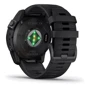Смарт-часы Garmin Fenix 7X Pro Sapphire Solar Carbon Grey DLC Titanium with Black Band (010-02778-11): Фитнес-функции Шагомер, Умный будильник, Секундомер, Пульсометр, Пульсоксиметр, Подсчет калорий, Альтиметр, GPS-модуль