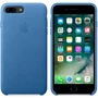 Чехол для iPhone Apple Leather Case Sea Blue (MMYH2) for iPhone 8 Plus/iPhone 7 Plus: Цвет синий