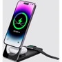 Зарядний пристрій Mcdodo Wireless Charger Foldable Magnetic Black (CH-1150) 15W для iPhone 16 I 15 I 14 I 13 I 12 series, Apple Watch and Apple AirPods: Сила струму 2.4А и более