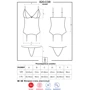Мягкий эротический корсет с кружевом Obsessive 820-COR-1, S/M