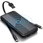 Зовнішній акумулятор iWALK Power Bank Scorpion Air 10000mAh Світильник/USB-C з MagSafe Wireless Charger Black (UBA10000M): Вбудований кабель Apple Lightning / microUSB