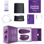 Смарт-вібратор для пар We-Vibe Chorus Purple, сенсорне керування вібраціями стисненням пульта