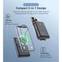 Внешний аккумулятор Choetech Power Bank 10000mAh Magnetic Wireless with USB-C Cable 20W Black (B735-CCBK)