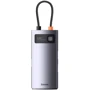Адаптер Baseus Adapter Metal Gleam Series USB-C to 3xUSB3.0+RJ45 Grey (WKWG070113)