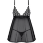 Пеньюар и трусики Obsessive Blomentis babydoll & thong XL/2XL