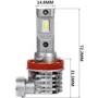 Лампы светодиодные Prime-X MINI Н11 5000K (2 шт): Цвет свечения Белый