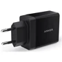 Зарядний пристрій ANKER USB Wall Charger PowerPort2 2xUSB 24W/4.8A V3 Black (A2021L11): Кабель в комплекті Відсутнє