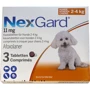 Таблетки от блох и клещей Merial NexGard для собак весом 2-4 кг S 1 уп. 3 шт. инсектоакарицид (3661103042846)