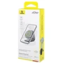 Держатель Baseus Car Holder Magnetic C02 Mega Wireless Charging 15W Gray (C40169003831-00) for Apple iPhone 16 I 15 I 14 I 13 I 12 series фото 17
