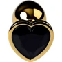 Анальная пробка с кристаллом Metal By Toyfa Gold anal plug Tourmaline