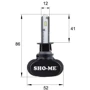 LED лампи Sho-Me G8.2 H1 6000K 24W: Колір світіння білий
