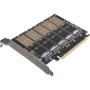 Frime PCI-E x16 to 5 x M.2 (B Key) JMB585 (ECF-PCIEtoSSD010) фото 5