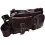 Чоловіча поясна сумка Keizer коричнева (k1886-dark brown): Матеріал Натуральна шкіра