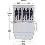 Палатка Outwell Rosedale 5PA Green (111179): Количество мест 5