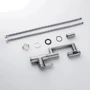 Смеситель для раковины Lefton Single-Hole Rotatable Faucet with Temperature Display-BF2204 Brushed Nickel: Материал Латунь