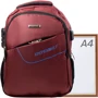 Чоловік рюкзак Valiria Fashion бордовий (DETAB9033-1): Застібка Блискавка