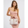 Женская сумка тоут GUESS GINEVRA LOGO ELITE SCITY STCHL бежево-розовая (HWSB8675060-BHG): Фактура Гладкая, Матовая