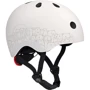 Шлем детский Scoot and Ride Светло-серый с фонариком 45-51см (SR-210225-ASH)