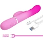 Вибратор с ротацией LYBAILE Pretty Love Shima Pink (BW-500051-4)