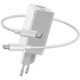 Зарядное устройство Baseus USB-C Wall Charger GaN2 45W White with USB-C Cable (CCGAN-Q02)