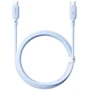 Кабель Baseus Cable USB-C to USB-C Silky Series 100W 1m Blue (P10377704313-00): Длина 1 м