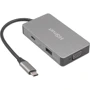 Адаптер HiSmart Adapter USB-C to 2xHDMI+VGA+USB+USB-C (CA913879)