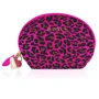 Мини вибромассажер Rianne S: Lovely Leopard Purple + чехол-косметичка