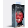 Маска сердце сетка с открытым ртом Feral Feelings - Hearts Mask Black/Red