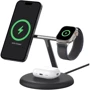 Зарядное устройство Belkin Wireless Charger BoostCharge Pro 3-in-1 Magnetic Stand with Qi2 Black (WIZ023TTBK)